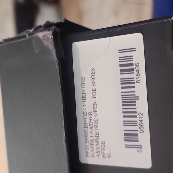 Nappa Leather Asymmetrical Open Toe Shoes - Picture 6 of 6